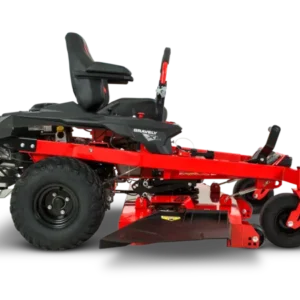 Side view of Gravely ZTXL 52 mower showing Kawasaki FR691 engine and 52-inch deck