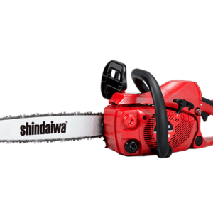 "Reliable Shindaiwa chainsaw with easy start and inertia chain brake"