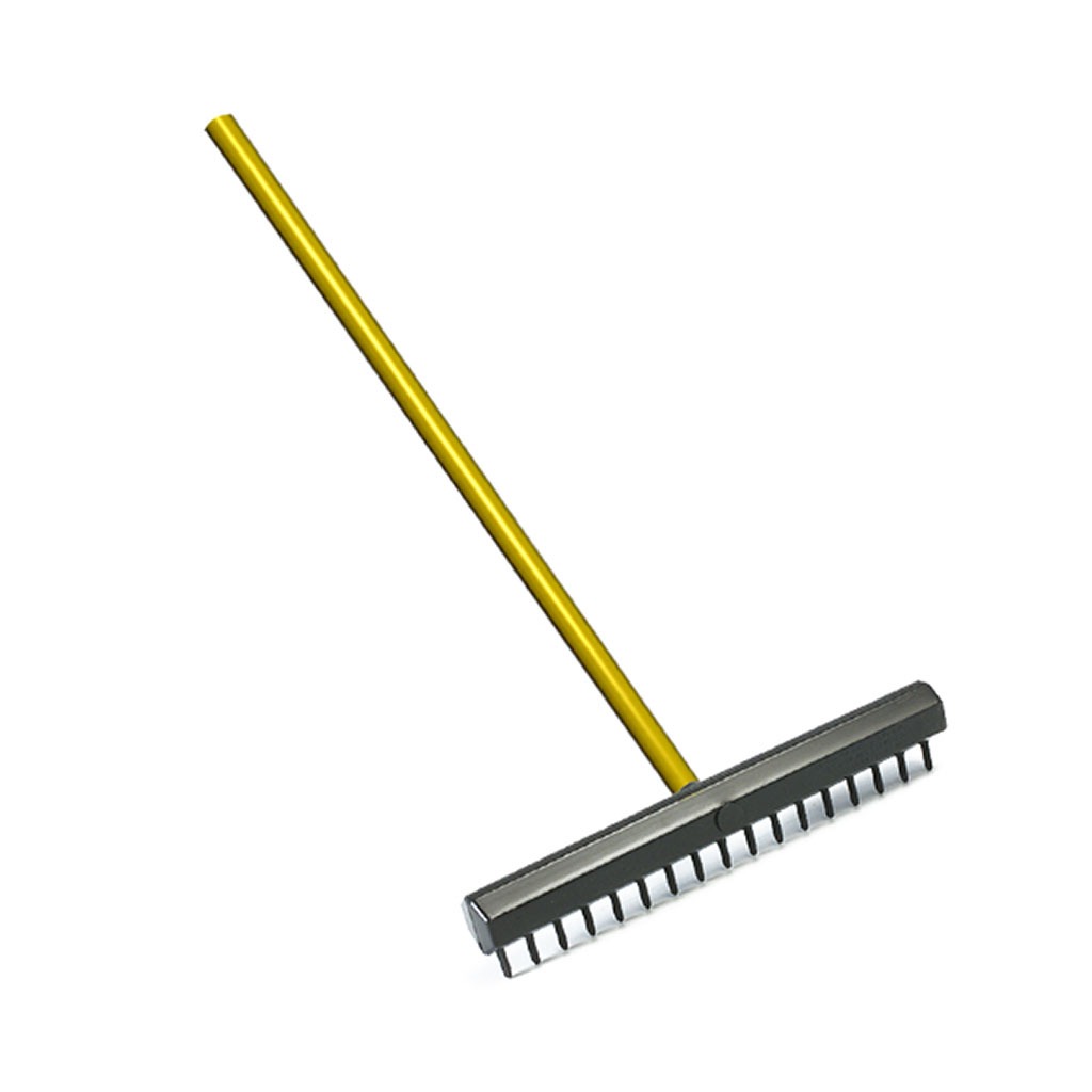 15 OCTAGON RAKE W 51 FIBREGLASS HANDLE