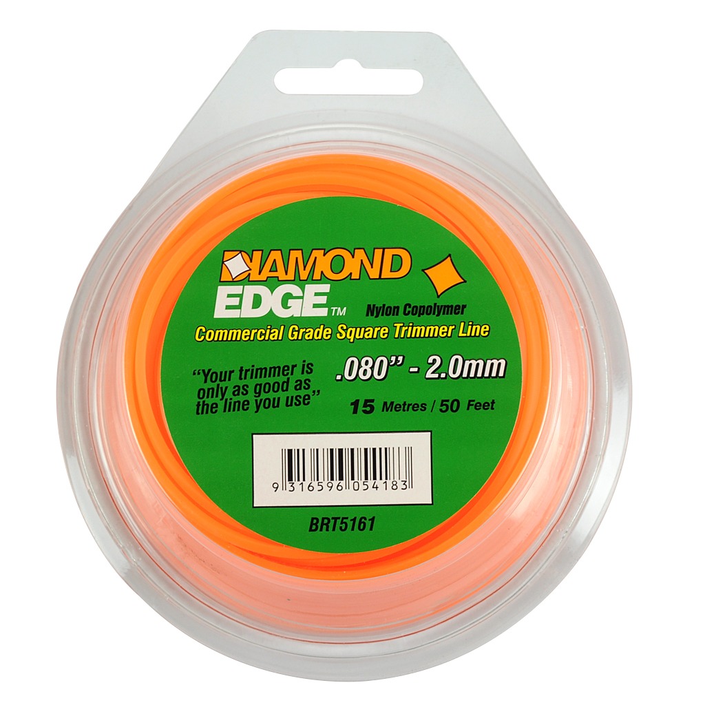 DIAMOND EDGE TRIMMER LINE 080  200MM TEARDROP LOOPS LENGTH 50'
