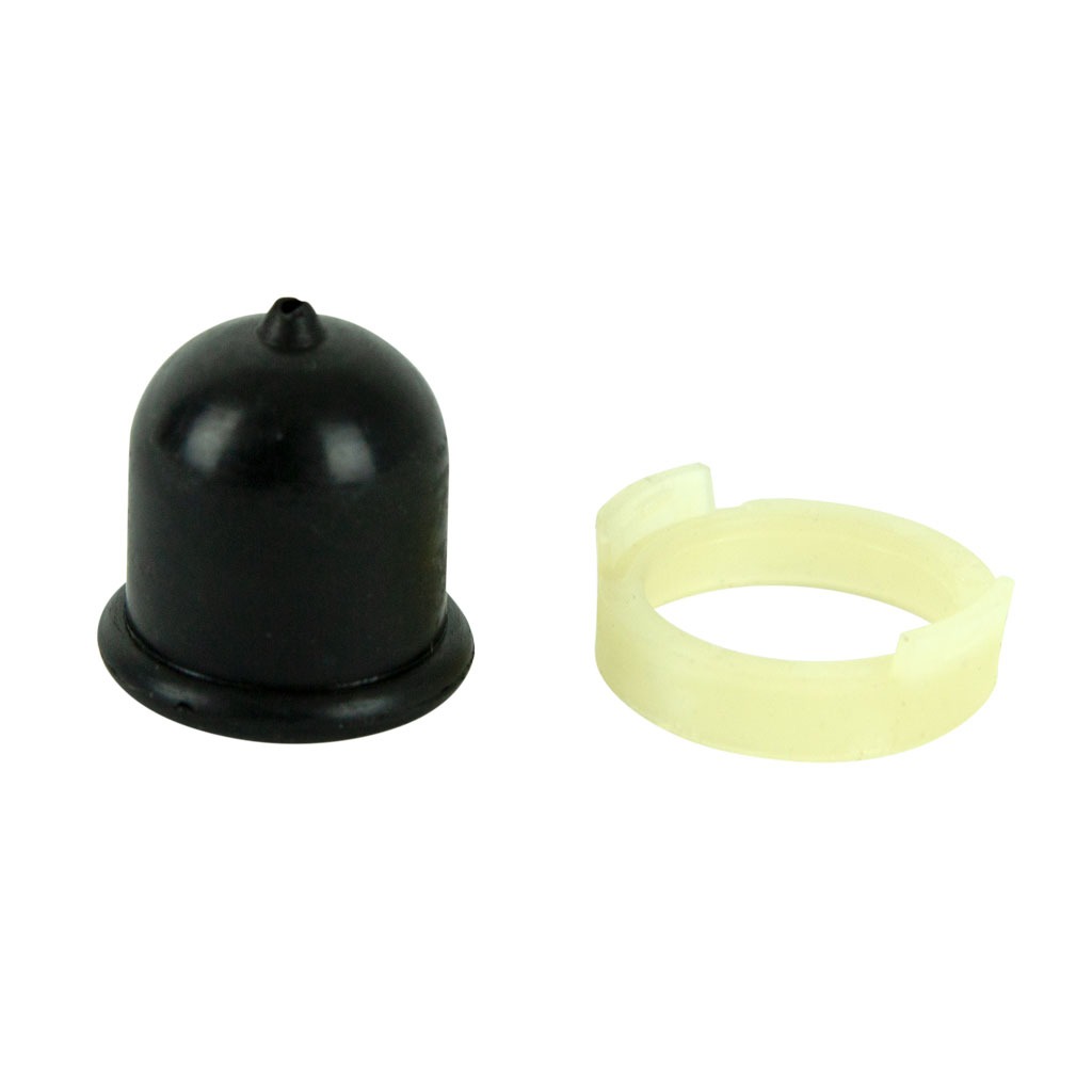 BRIGGS & STRATTON PRIMER BULB & RETAINER (WITH BREATHER HOLE)