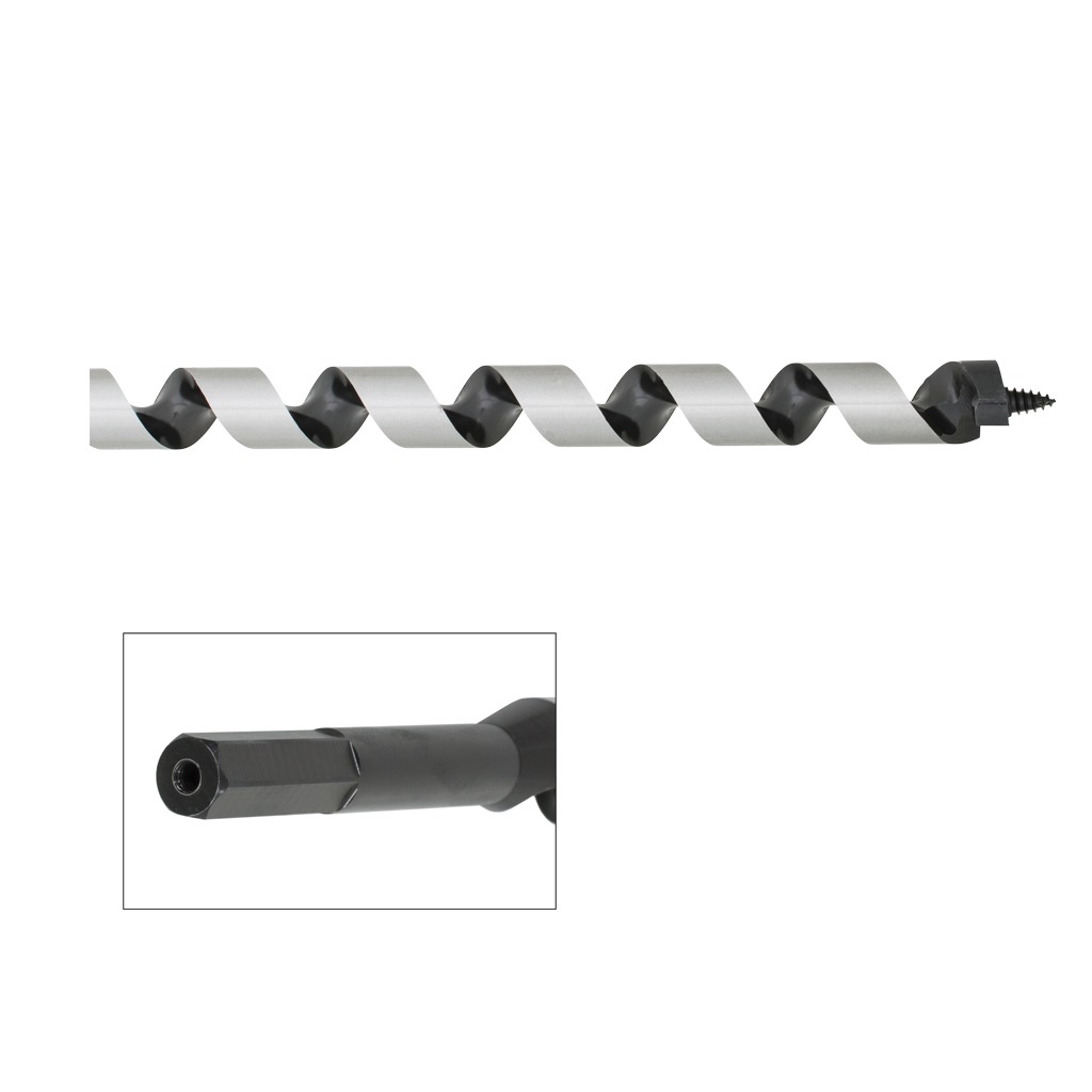 WOOD AUGER 1-18 (29MM) X 12 (305MM) L