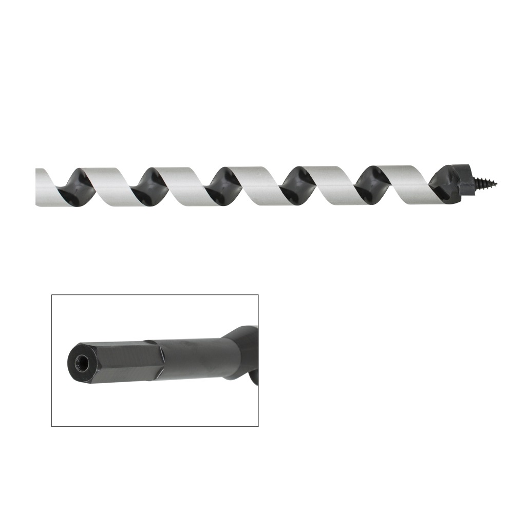 WOOD AUGER 1-18 (29MM) X 24 (610MM) L