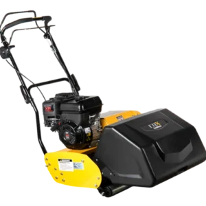 Heavy-duty full metal rear roller on Cox LawnMaster 17” Cylinder Mower