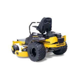 Hustler Raptor XDX 54 – side rear view of zero turn mower with Kawasaki V-Twin engine