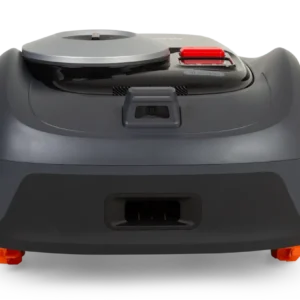 Front view of Segway Navimow i108A with obstacle detection camera